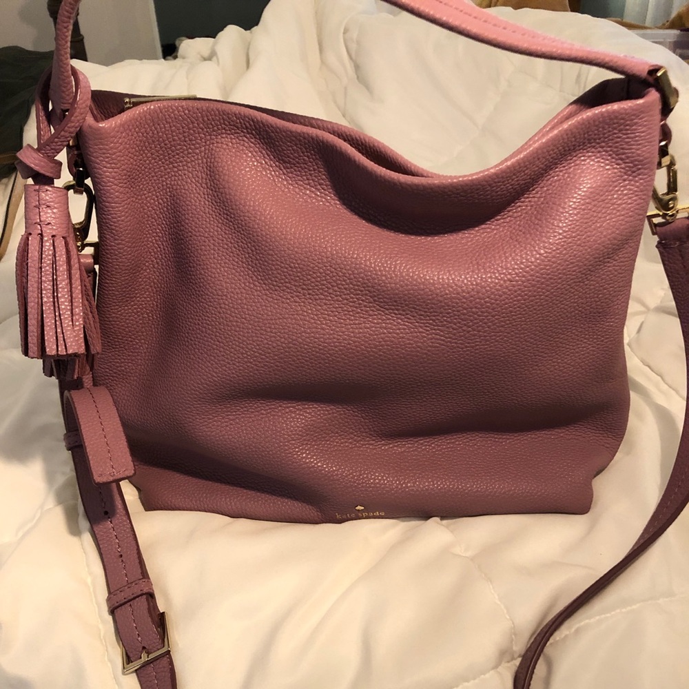 Kate Spade pebbled leather hobo bag